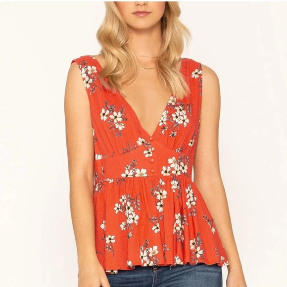 Miss Me Empire Waist Floral Top - Picture 1 of 5